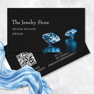 Luxury Diamonds Jeweller Jewellery Store Business Card