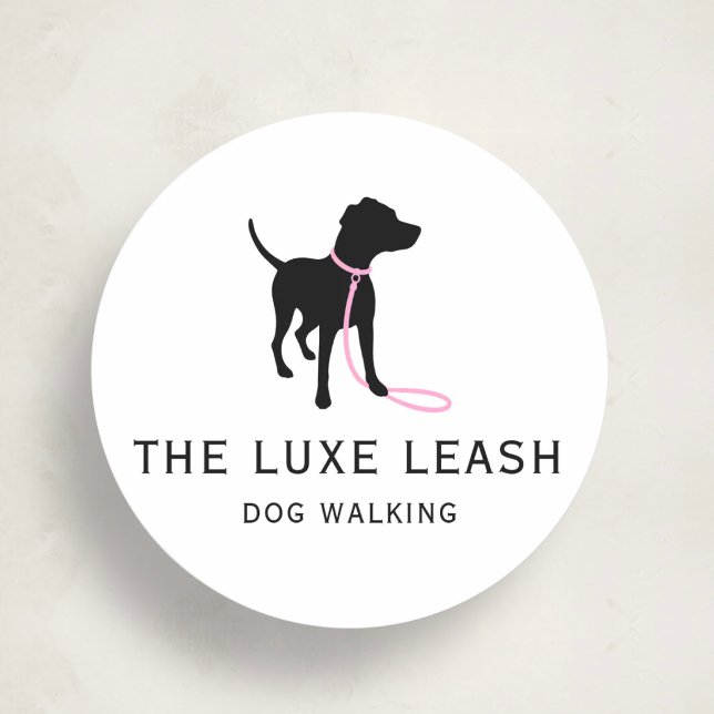 Luxury Dog Walking Sticker | Dog Silhouette Logo (Creator Uploaded)