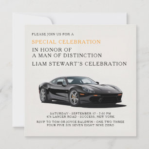 Luxury Drive Celebration Invitation