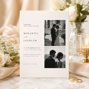 Luxury Editorial Photo Wedding Invitation