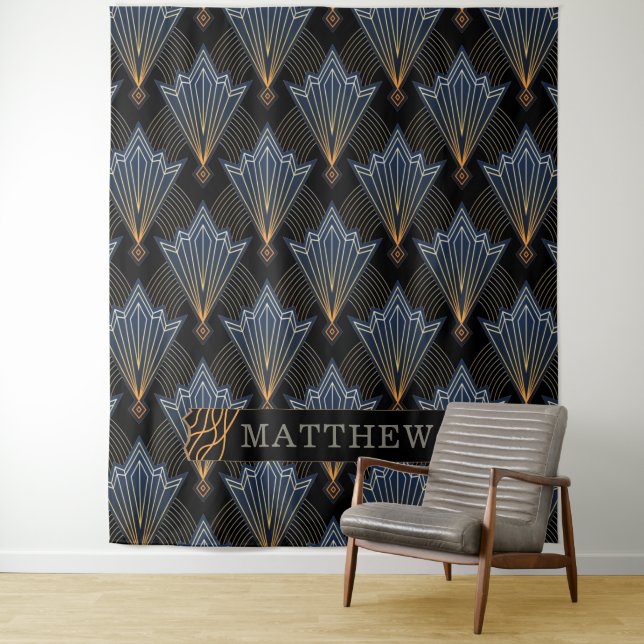 Luxury Elegant Art Trendy Deco Pattern Tapestry (In Situ)