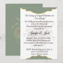 Luxury Elegant Boho Minimalist Sage Green Gold