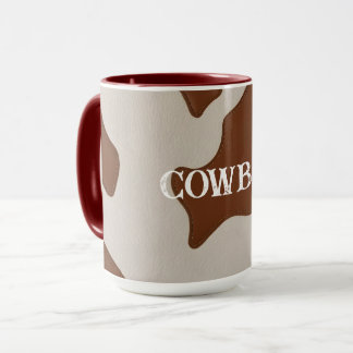 Luxury Elegant Faux Cow Leather Trendy Collection Mug