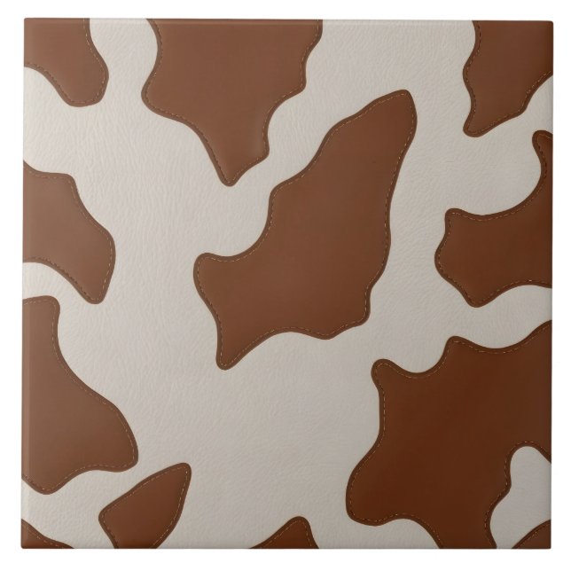 Luxury Elegant Faux Cow Leather Trendy Collection Tile (Front)