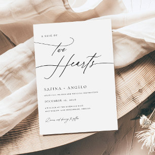 Luxury Elegant Handwritten Calligraphy Wedding Invitation
