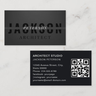 Luxury elegant matte black and grey professional business card