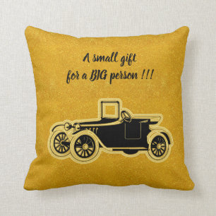 Luxury Elegant Modern Black Gold Car Cushion