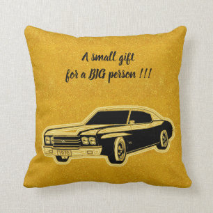 Luxury Elegant Modern Black Gold Car Cushion