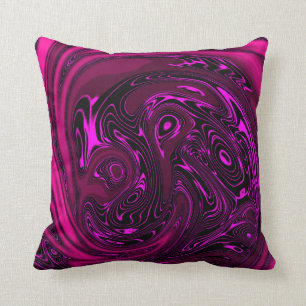 Luxury Elegant Pink Dragon Horse Abstract Cushion