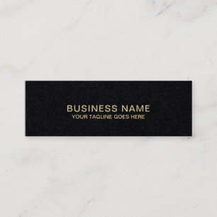 Luxury Elegant Plain Modern Premium Black Mini Business Card