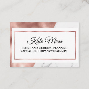 Luxury Elegant Rose Gold Business Card