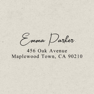 Luxury Elegant Script Simple Self-inking Stamp