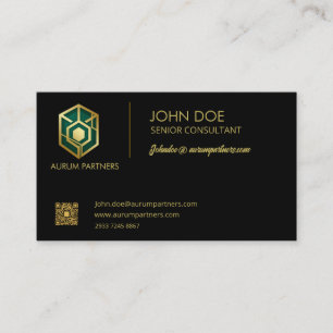Luxury Emerald Green & Gold Business Card Template