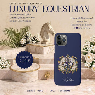 Luxury Equestrian Horse Print Personalised Case-Mate iPhone Case