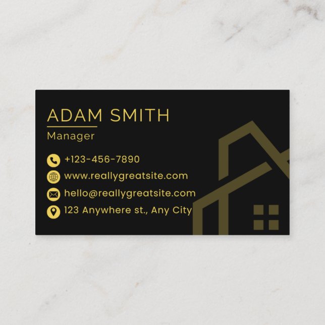 Luxury Estates & Property Consultant business card (Back)
