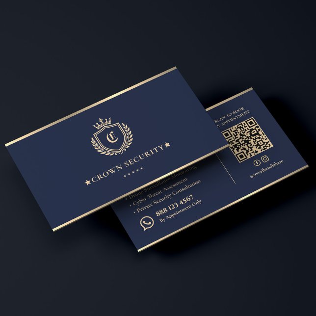 Luxury Executive Drone Cyber Security Crest Logo Business Card (Luxury Executive Drone Cyber Security Crest Logo Business Card
)