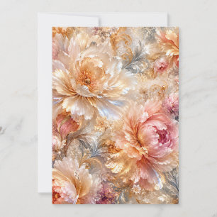 Luxury Fantasy Blooms Invitation