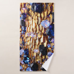 Luxury Fantasy Gemstone Abstract Bath Towel