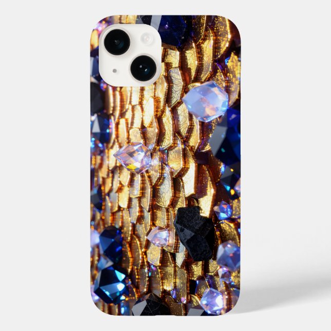 Luxury Fantasy Gemstone Abstract  Case-Mate iPhone Case (Back)