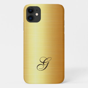 Luxury faux gold with initial Case-Mate iPhone case