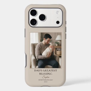 Luxury First Father's Day Personalised Photo Bless