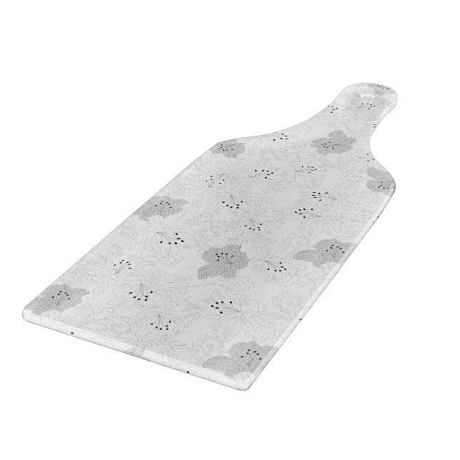 Luxury Floral Cutting Board | Elegant Gift Décor (Corner)