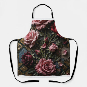 Luxury Floral Decorative Apron
