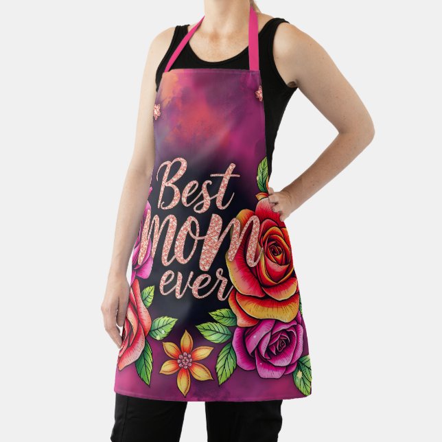 Luxury Floral Modern Gift Collection Apron (Insitu)