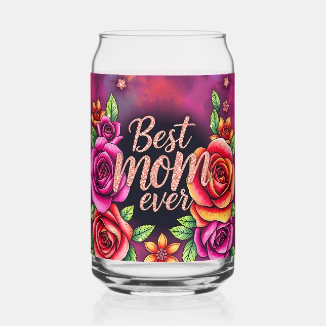 Luxury Floral Modern Gift Collection Can Glass (Front)