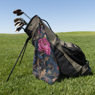 Luxury Floral Vintage Royal Golf Towel