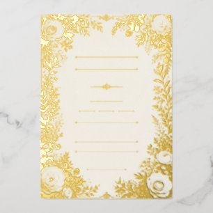 Luxury Floral Wedding Invitation