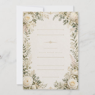 Luxury Floral Wedding Invitation