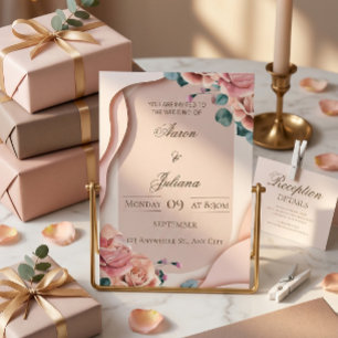 Luxury Floral Wedding Invitation