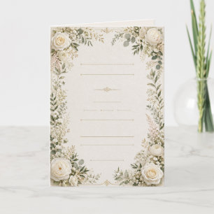 Luxury Floral Wedding Invitation