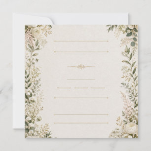 Luxury Floral Wedding Invitation