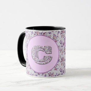 Luxury Flowers Monogram C Mug