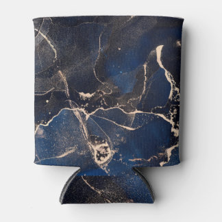 Luxury Fluid Art: Abstract Alcohol-Ink Can Cooler