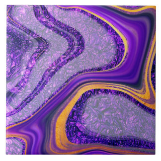 Luxury Fluid Art - Contemporary Abstract Design Tile