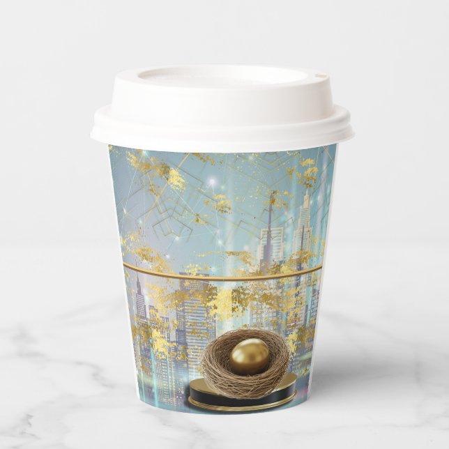  Luxury Foil Easter Card Poster Paper Cups (Front)