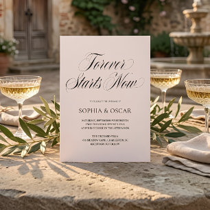 Luxury Forever Starts Now Invitation