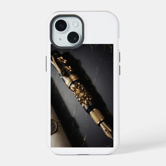 Luxury Fountain Pen Art Phone Case (Back)