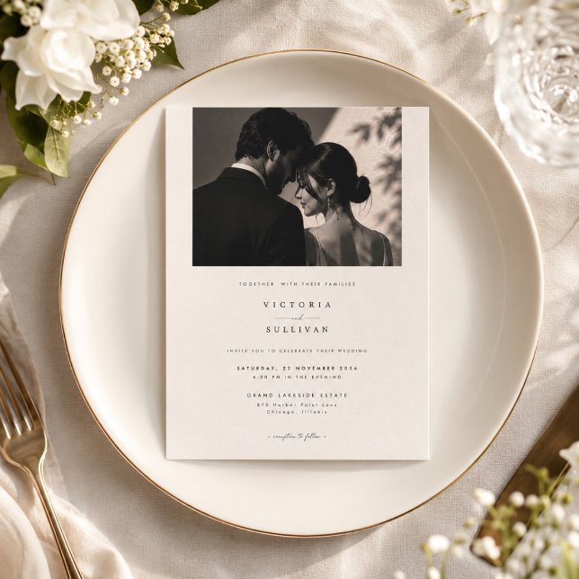 Luxury Full Photo Wedding Invitation Template. (Creator Uploaded)