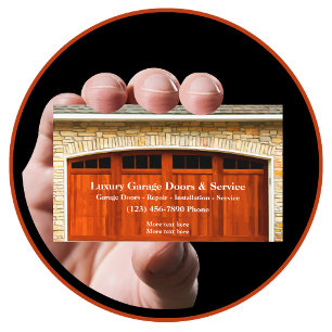 Luxury Garage Door Sales And Service Business Card