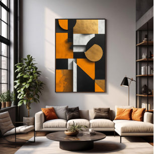 Luxury Geometric Composition Canvas Print