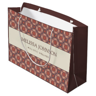 Luxury Geometric Pattern Paper Gift Bag
