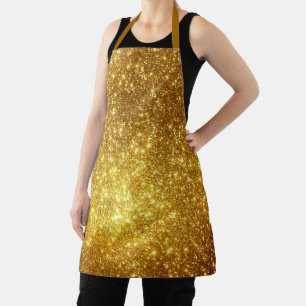 Luxury Gift Popular Gold Glitter Apron