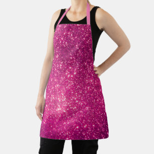 Luxury Gift Popular Pink Gold Glitter Apron