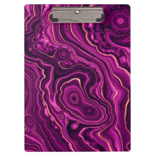Luxury Glam Purple Colourful Abstract Pattern Clipboard