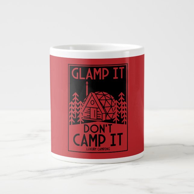 Luxury Glamping Large Coffee Mug (Front)
