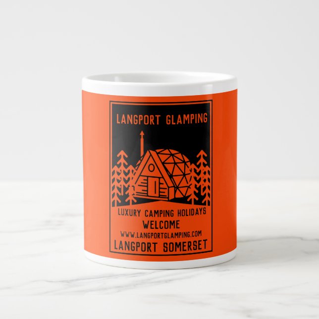 Luxury Glamping Large Coffee Mug (Front)